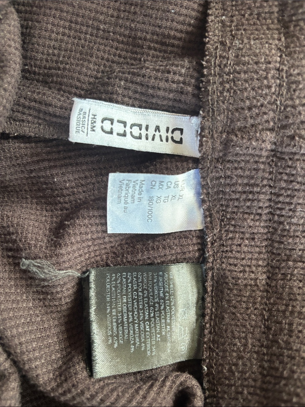 H&M Black Ribbed Drawstring Mini Skirt - Picture 2 of 3